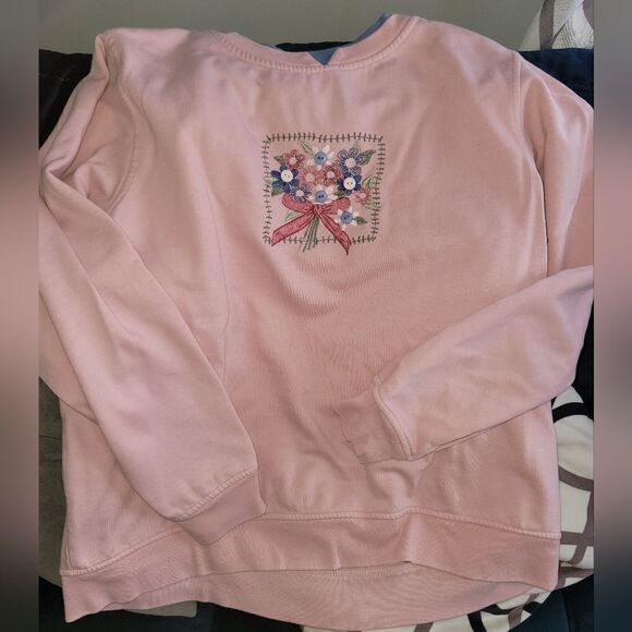 Vintage floral button sweater - Picture 4 of 16